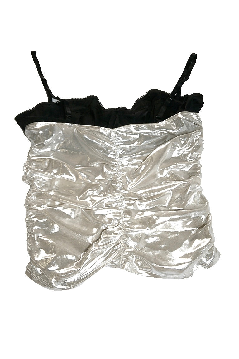Renzo Tube Top | Metallic