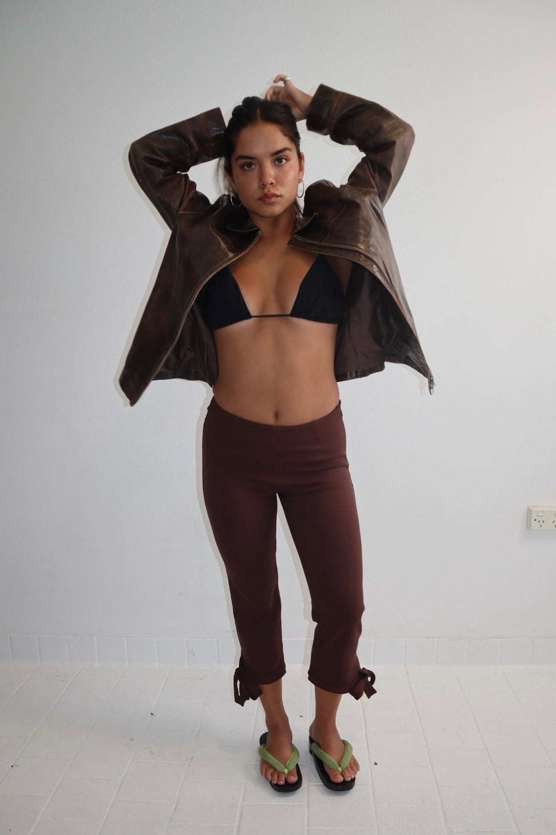 brown dress capris Women's Nine And Co Size 6 Ideal for parties Emma Capri | Chocolate |