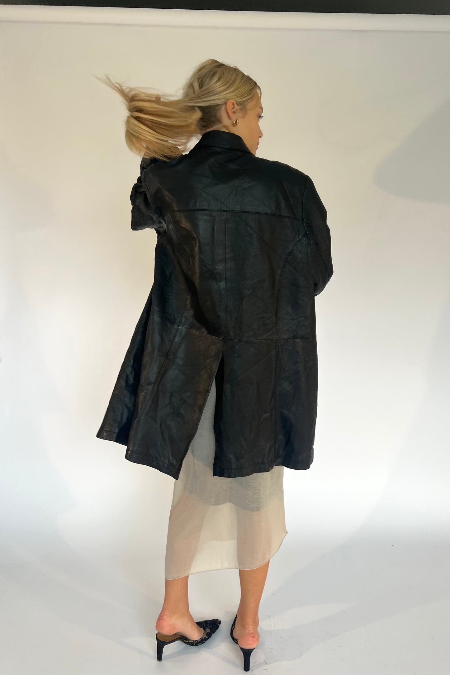 10 DAYS 010| LEATHER TRENCH