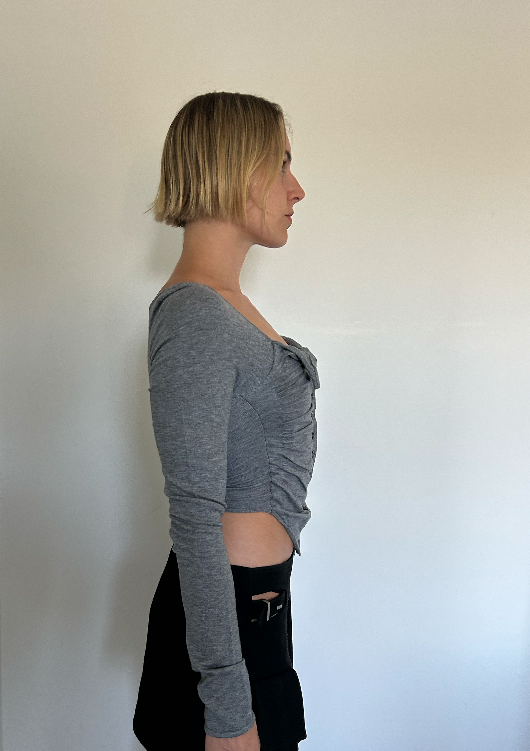 Sophie Knit Corset | Heather Grey