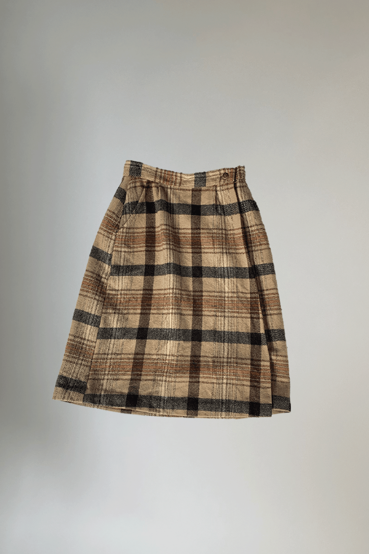 WHISKEY CREAM PLAID DELIGHT | SKIRT