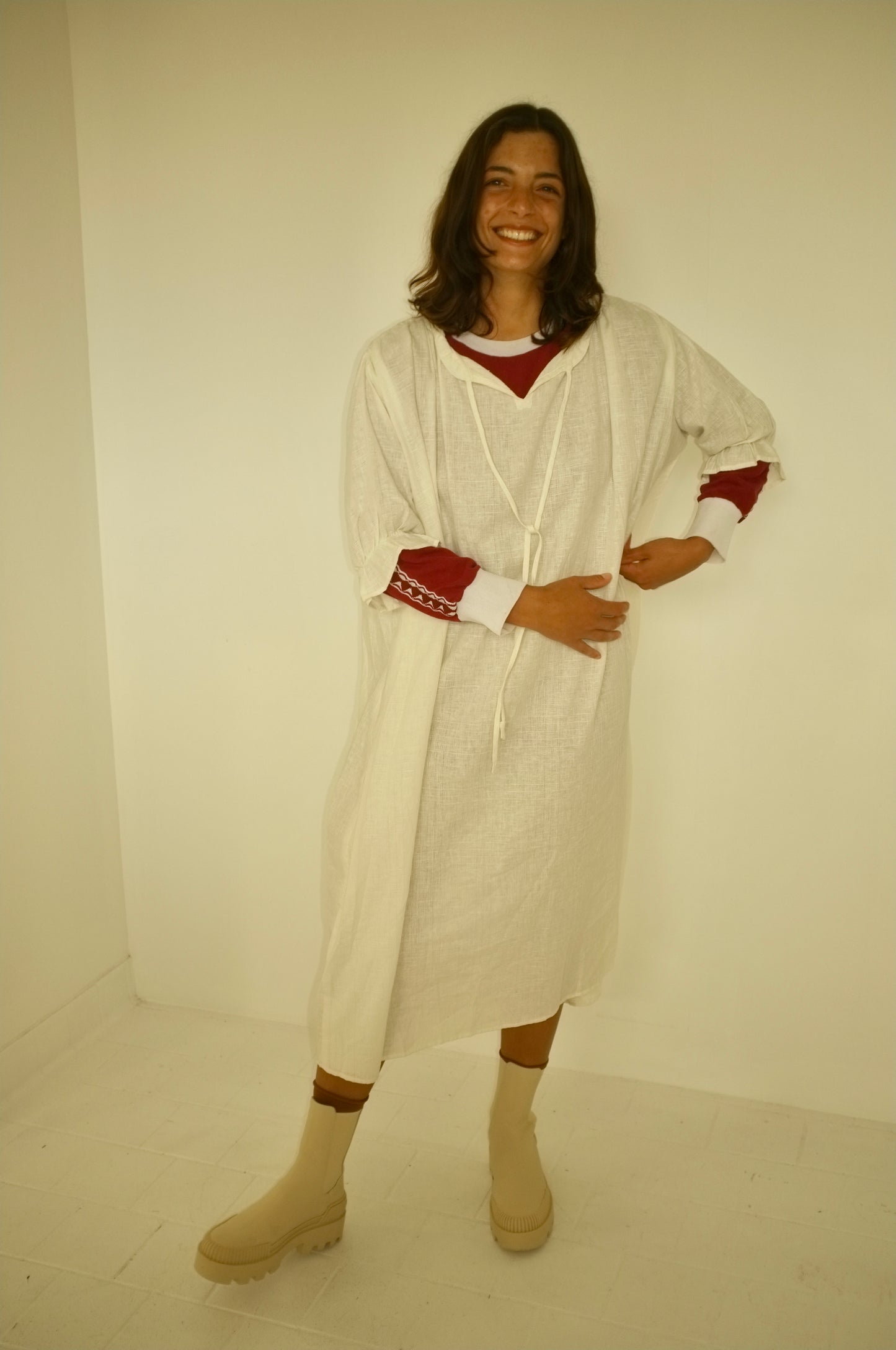 THE CLOUD DRESS | WHITE RAKU