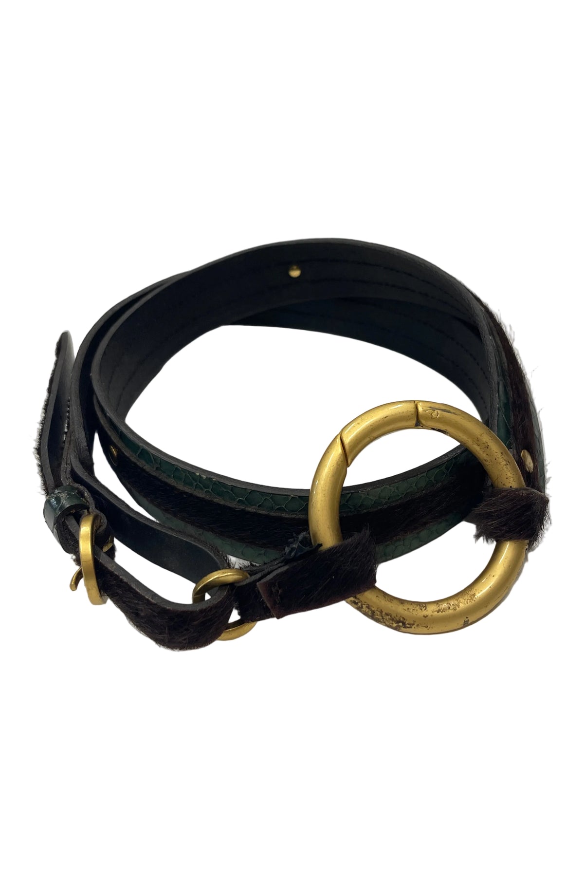 Cole Haan Calf Hair Buckle Belt