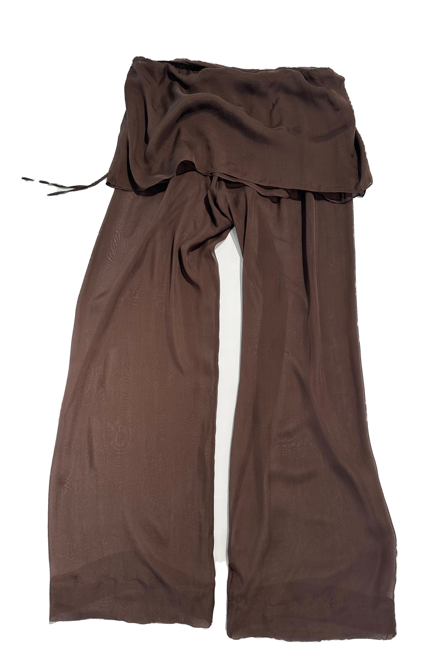 SILK ARCHIVE PANT | BROWN SILK