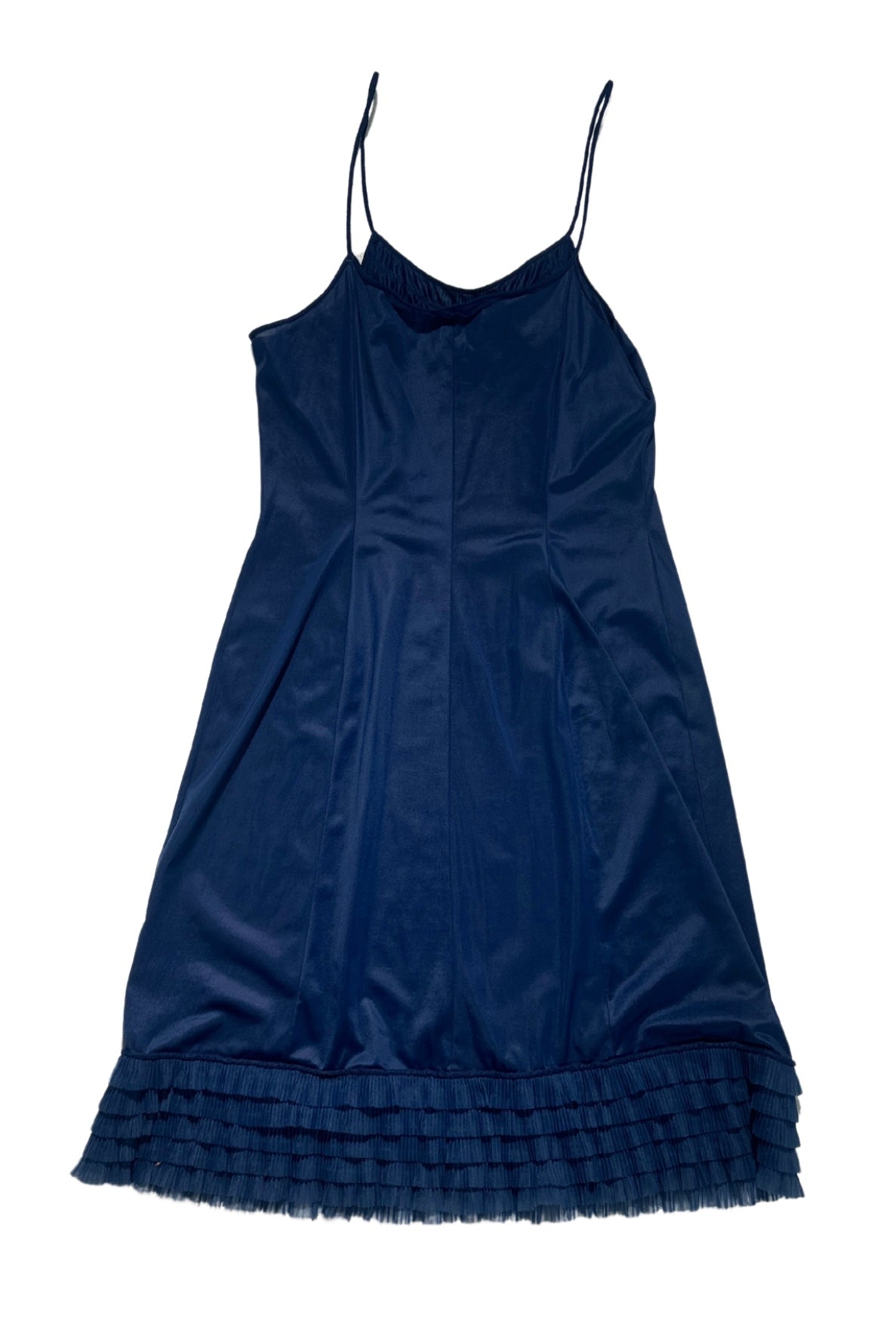 AT HOME SLIP BLUE FRILL
