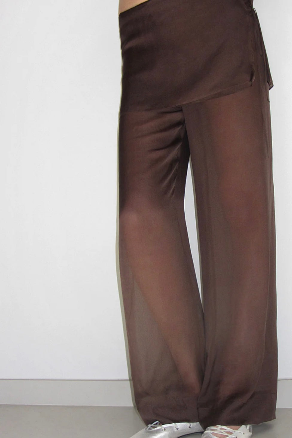 SILK ARCHIVE PANT | BROWN SILK