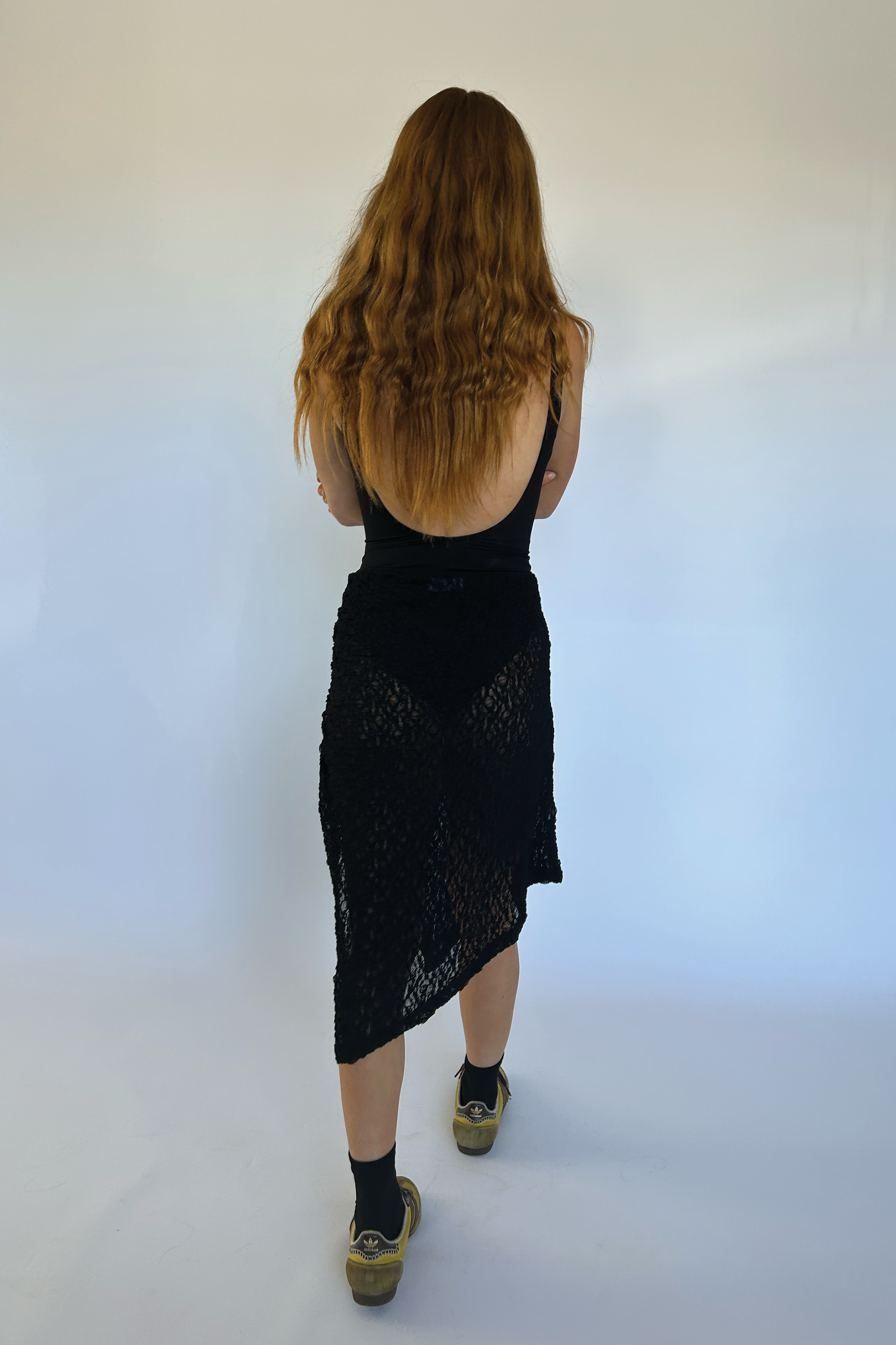 IMPRESSION LACE SKIRT | BLACK