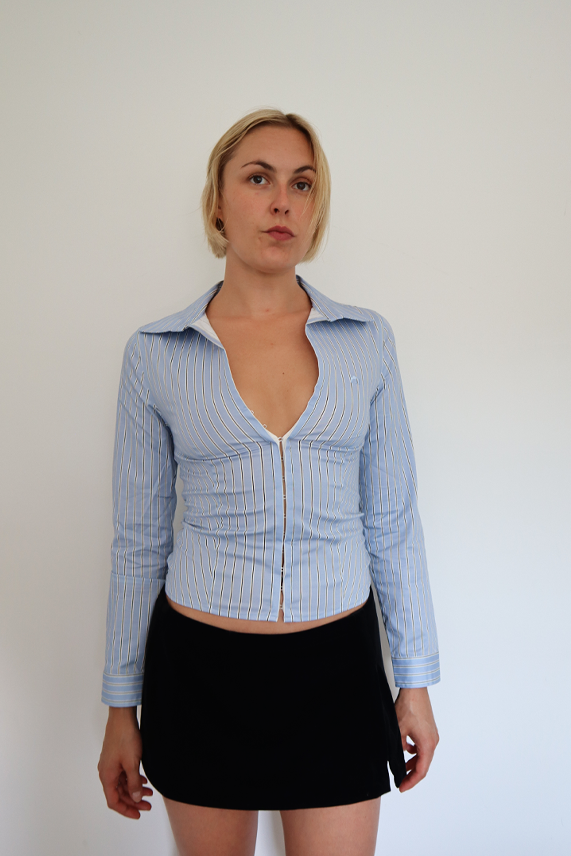 Victoria Top | Periwinkle Stripe