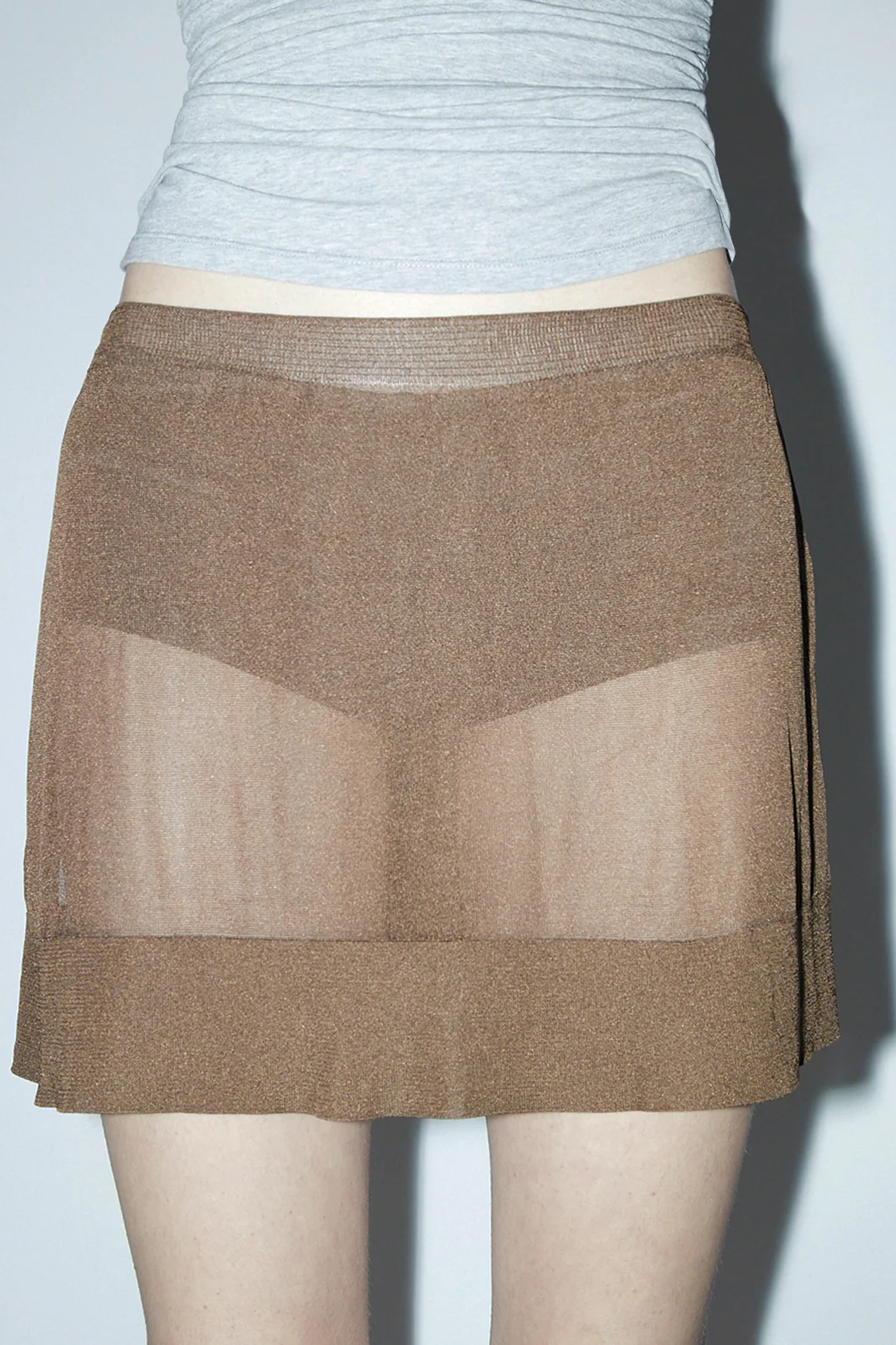 ZUNELA SKIRT | BROWN