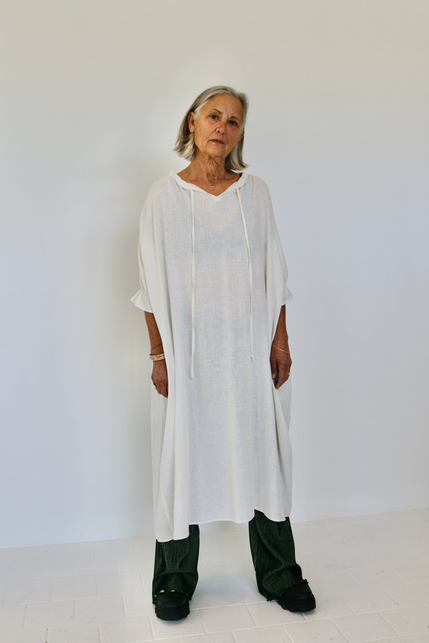 THE CLOUD DRESS | WHITE RAKU